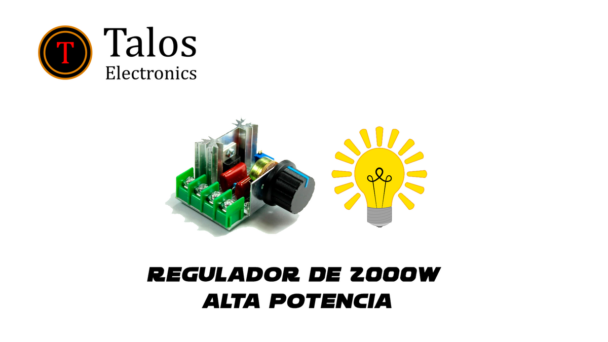 MODULO DIMMER DE 220V 2000W DE ALTA POTENCIA